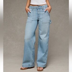 AE Dreamy Drape Stretch Super High-Waisted Baggy Wide-Leg
Jean